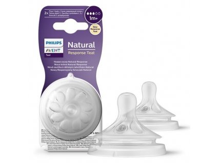 AVENT SCY963/02 Savička Natural Response 3 pomalý průtok 1m+, 2 ks