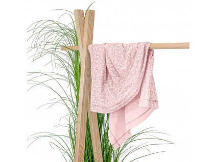 ESITO Dvojitá letní deka pro miminko Zája Delicate pink - 75 x 100 cm