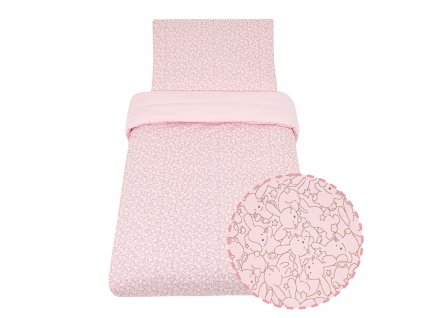ESITO | Dětské povlečení Jersey Zája Delicate pink - růžová / 100 x 135, 60 x 40 cm