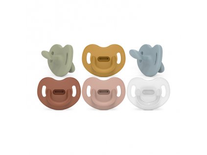 SAUVINEX SUAVINEX | ŠIDÍTKO anatomické SILIKON 0-6m SX PRO - COLOUR ESSENCE - cihlové