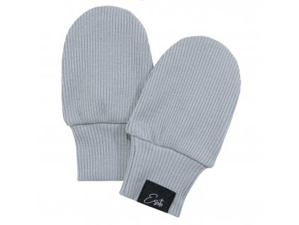 ESITO Kojenecké rukavice žebrované Color Grey / šedá