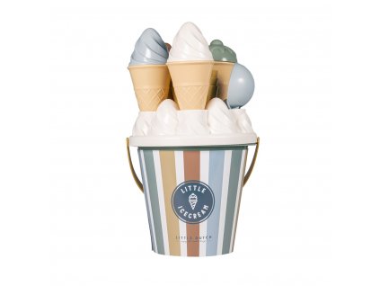 LITTLE DUTCH Sada na písek kyblík se zmrzlinou Vintage