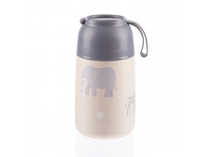 ZOPA Termoska na jídlo se silikonovým držákem 620 ml, Safari