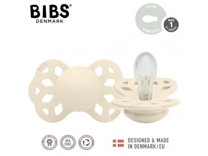 BIBS Dudlík silikon symetrický INFINITY IVORY S