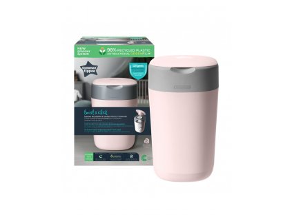 Tommee Tippee Koš na pleny Sangenic Twist & Click růžový