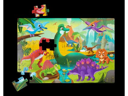 B-TOYS Puzzle maxi 48 ks Dinosaurus