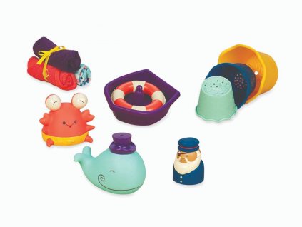 B-TOYS Sada hraček do koupele Wee B. Splashy