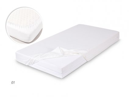 BABYMATEX prostěradlo BAMBOO s gumou 60x120 bílá