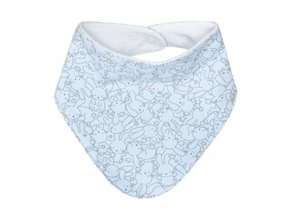 ESITO | Bavlněný slintáček pro miminko Zája Soft blue - modrá / UNI