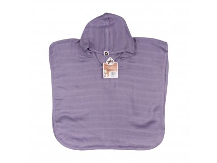 Kikko Bambusové mušelínové pončo XKKO BMB Colours - Lavender Aura Vel.2
