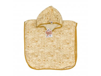 Kikko Bambusové mušelínové pončo XKKO BMB Safari - Honey Mustard Vel.1