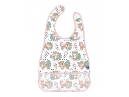 KIKKABOO Bryndák plastový s kapsou Savanna Pattern Pink