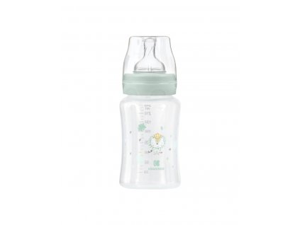 KIKKABOO Kojenecká láhev 240ml 3m+ Jungle King Mint