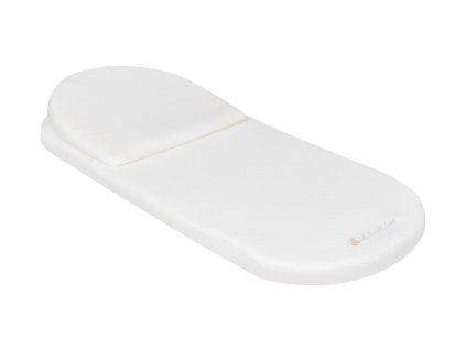 KIKKABOO Matrace do kočárku z paměťové pěny s polštářkem 75x30 cm Airknit White