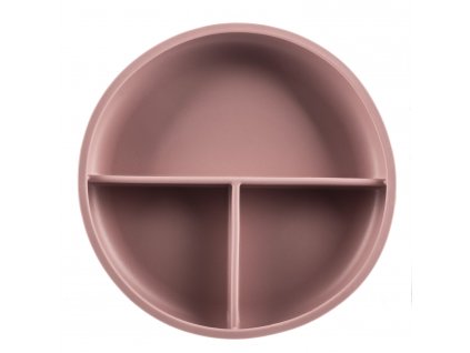 ZOPA Silikonový dělený talířek s přísavkou, Old Pink