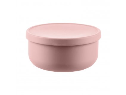 ZOPA Silikonová miska s víčkem, Old Pink