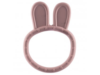ZOPA Silikonové kousátko Rabbit, Old Pink