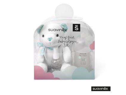 SAUVINEX SUAVINEX | Sada MEDVÍDEK a kolínksá vůně BABY COLOGNE 100+50 ml