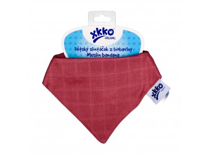 Kikko Dětský slintáček XKKO Organic Staré časy - Mesa Rose