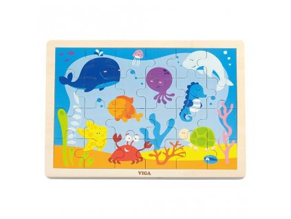 Dětské dřevěné puzzle Viga Oceán
