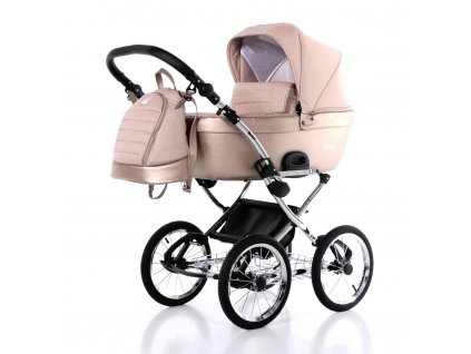 Kočárek s nafukovacími koly Jasmine Camino Classic 02 béžový