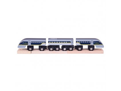 Bigjigs Rail Rychlík Eurostar E320 + 3 koleje