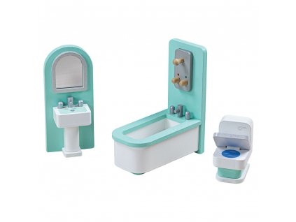 Tidlo Dřevěný nábytek koupelna tyrkysová