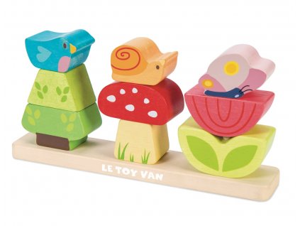 Le Toy Van Petilou Nasazovací kostky Veselá zahrádka