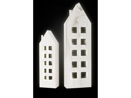 small foot Dřevěné svítící domečky 2ks