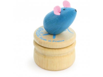 Vilac Dřevěný box na zoubky Myška zelená