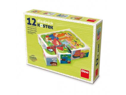 Dino Povolání 12 ks kostek