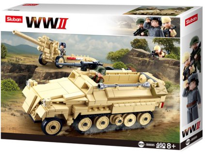 Sluban WWII M38-B0695 Německý polopásový tahač - Half Track