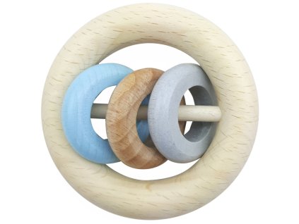 Hess Chrastítko tři kroužky - modrá