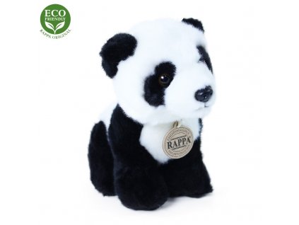 Rappa Plyšová panda sedící 18 cm ECO-FRIENDLY