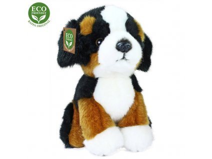 Rappa Plyšový bernský salašnický pes sedící 18 cm ECO-FRIENDLY