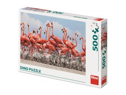 Dino Puzzle Plameňáci 500 dílků