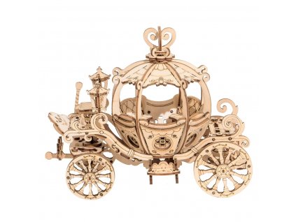 RoboTime 3D dřevěná skládačka Pohádkový kočár