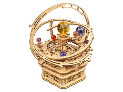 RoboTime 3D dřevěná skládačka hrací skříňky Historický orloj