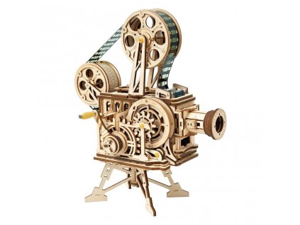 RoboTime 3D dřevěné mechanické puzzle Filmový projektor