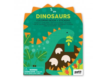 Petit Collage Omalovánka se samolepkami dinosauři