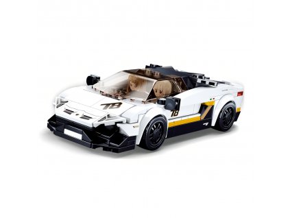 Sluban Model Bricks M38-B0957 Bílý italský sporťák