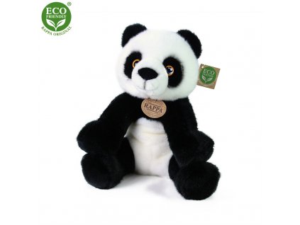 Rappa Plyšová panda sedící 27 cm ECO-FRIENDLY