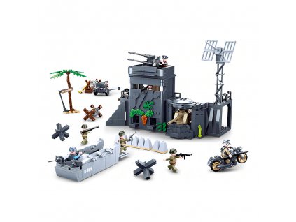 Sluban Army WW2 M38-B0861 Bunkr v dunách
