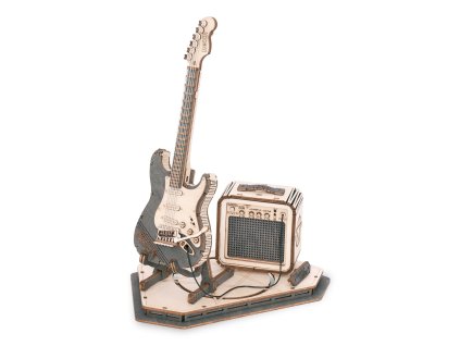 RoboTime 3D dřevěná skládačka Elektrická kytara