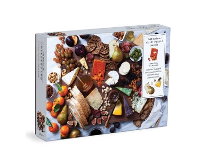 Galison Puzzle Sýrové degustační prkénko 1000 dílků