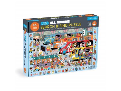 Mudpuppy Puzzle Nádraží 64 dílků