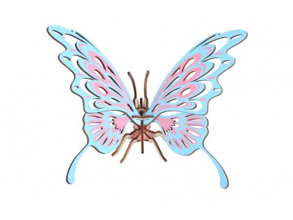 Woodcraft Dřevěné 3D puzzle Motýl