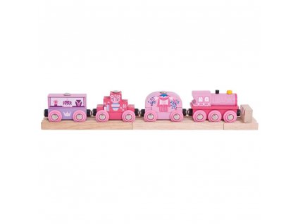 Bigjigs Rail Vlak pro princezny + 3 koleje