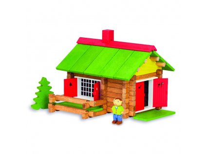 Jeujura Dřevěná stavebnice 100 dílů