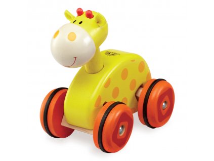 Wonderworld Dřevěná žirafa na kolečkách